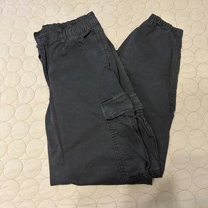 Black Cargo Joggers